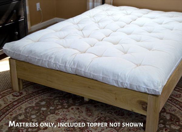 Wool Mattress (Shown without topper)
