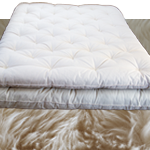 Mattress topper with ECO-Pure Wool fill & Cotton cover
