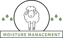 Wool fibers for moisture management