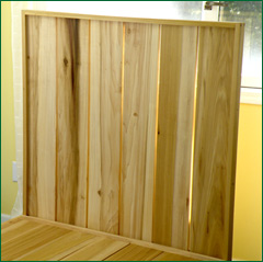 Natural wood, handmade platform beds perfect for your wool mattress sleep system Call Surround Ewe today Wood platform bed with headboard