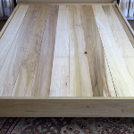 Natural poplar wood platform bedfram hand made by Amish manufacturers