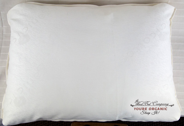 Organic cotton wrapped with ECO-Pure wool fill perfect for you 20x25 standard wool pillow