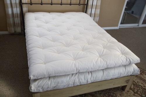 Add a mattress topper to your bedding set Wool Mattress with Topper