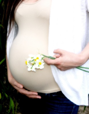 Pregnant Woman Wearing Wool