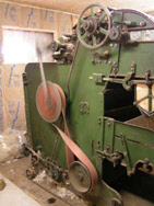 Feeder of carding machine in manufacturing of wool mattress